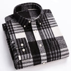 Rylan - Men's Long Sleeve Plaid Shirt