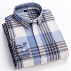 Rylan - Men's Long Sleeve Plaid Shirt