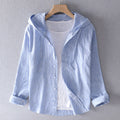Sally - Women's Lightweight Linen Hooded Shirt