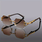San Diego - Rimless Octagonal Fashion Sunglasses