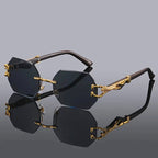 San Diego - Rimless Octagonal Fashion Sunglasses