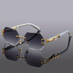 San Diego - Rimless Octagonal Fashion Sunglasses