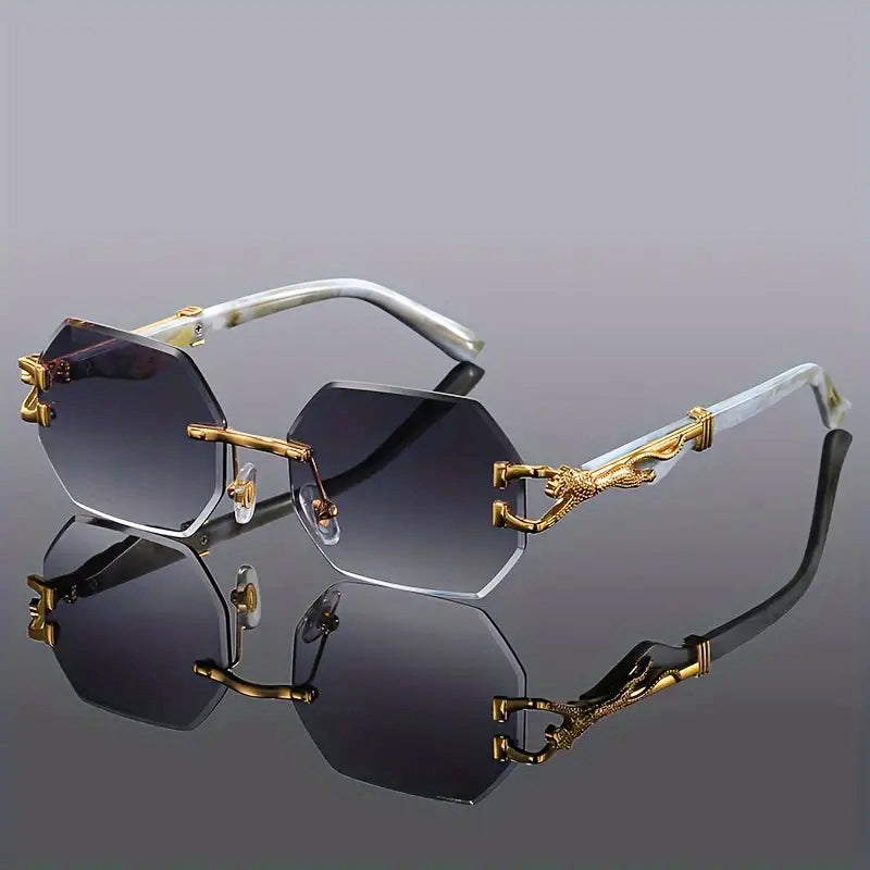 San Diego - Rimless Octagonal Fashion Sunglasses