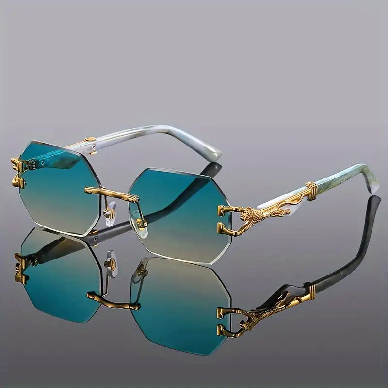 San Diego - Rimless Octagonal Fashion Sunglasses