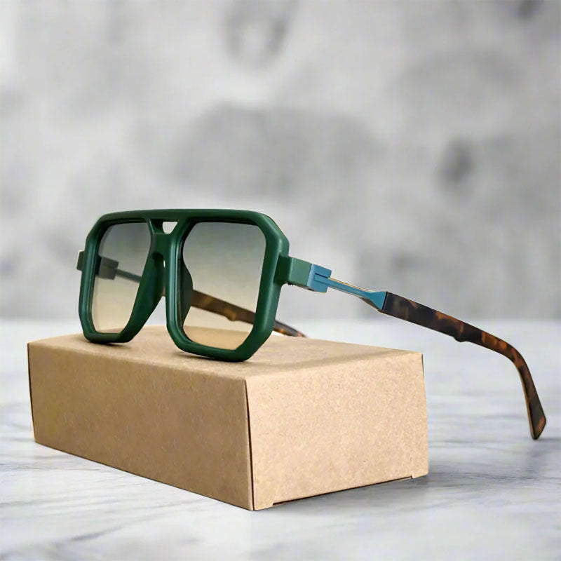 Santorini - Oversized Square Frame Fashion Sunglasses