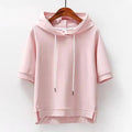 Seraphine - Women's Short Sleeve Drawstring Hoodie