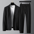 Spencer - Men's Casual Textured Two-Piece Suit Set