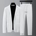 Spencer - Men's Casual Textured Two-Piece Suit Set