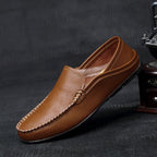Tyler - Men's Leather Casual Moc Toe Loafers