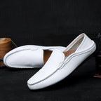 Tyler - Men's Leather Casual Moc Toe Loafers