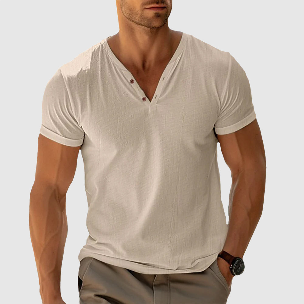 Walker - Men's Classic Cotton Button-Down Shirt