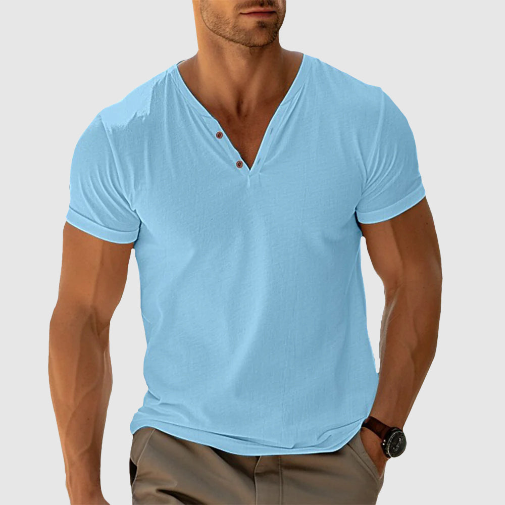 Walker - Men's Classic Cotton Button-Down Shirt