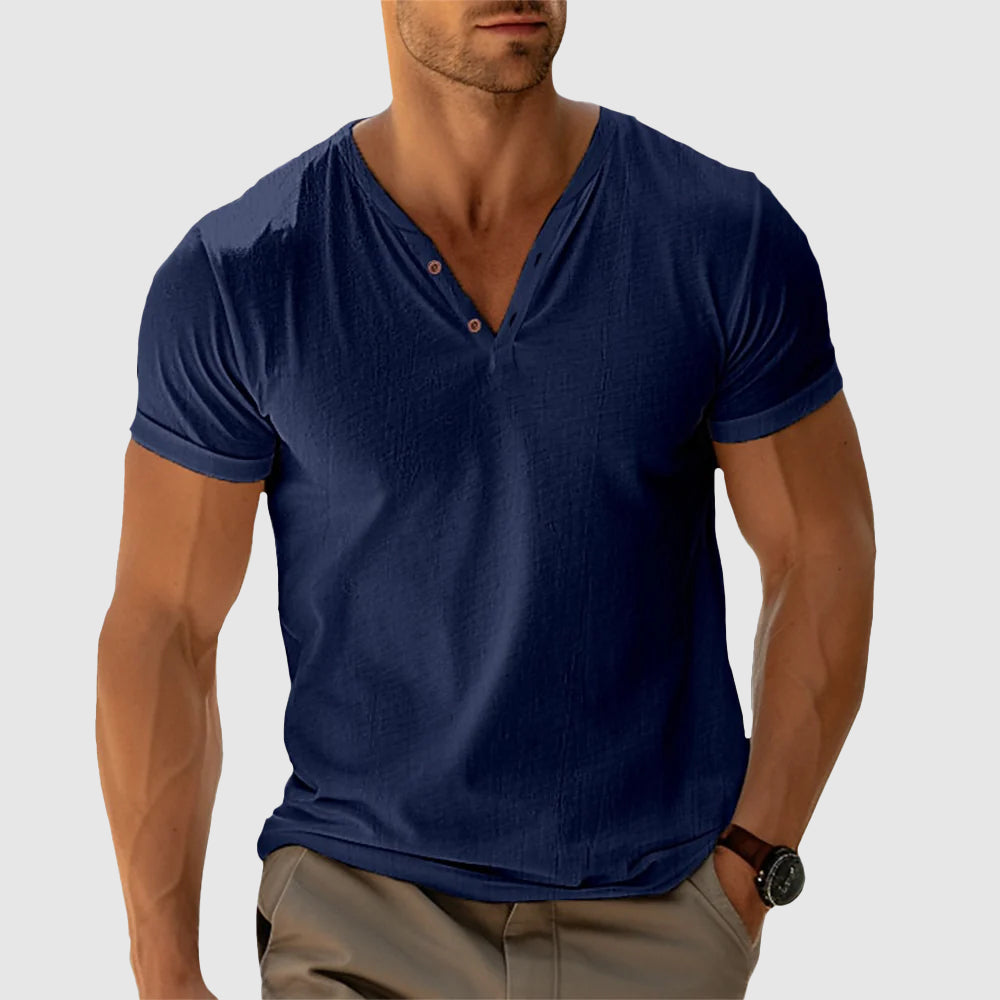 Walker - Men's Classic Cotton Button-Down Shirt