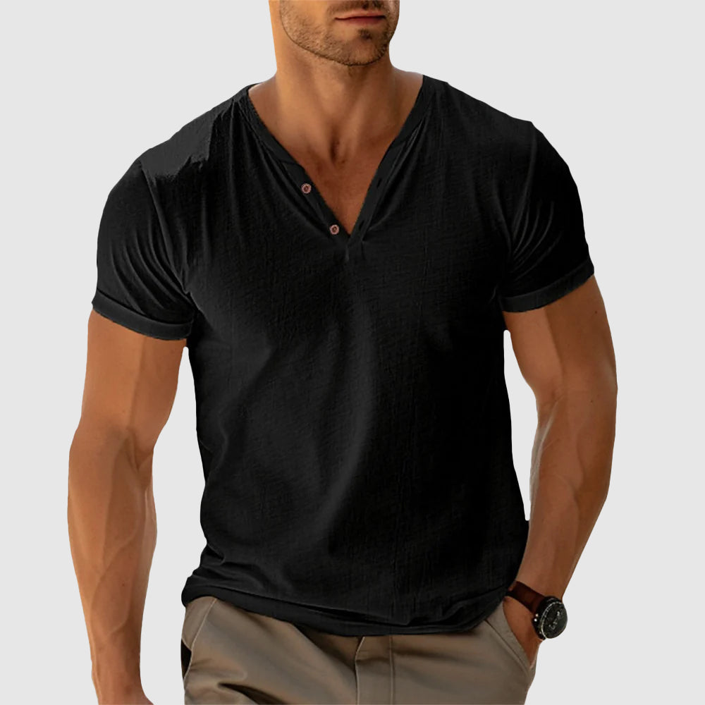 Walker - Men's Classic Cotton Button-Down Shirt