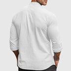 Weston - Men's Mandarin Collar Button-Down Shirt