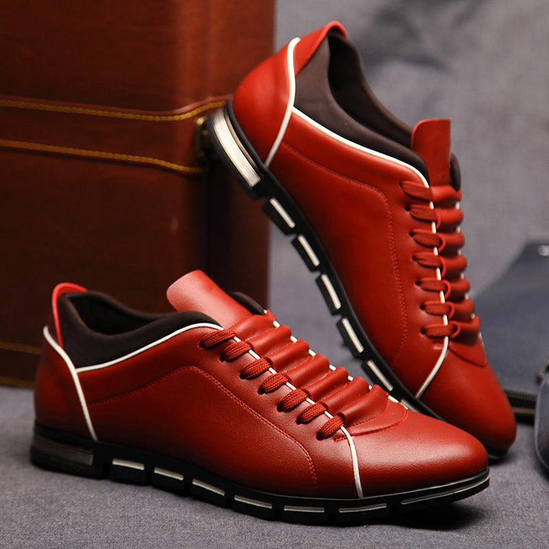 Xeno - Men's Classic Leather Casual Sneakers