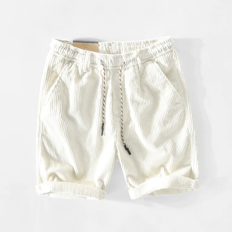 Zach - Men's Corduroy Drawstring Shorts