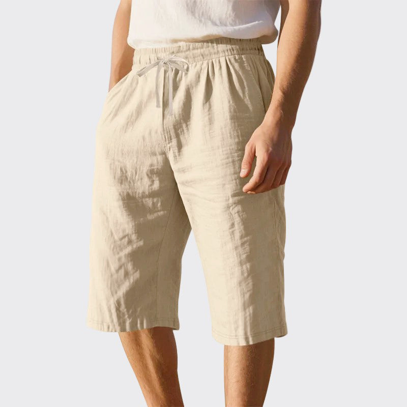 Zayn - Men's Linen Drawstring Casual Shorts