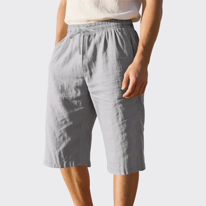 Zayn - Men's Linen Drawstring Casual Shorts