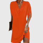 Adalyn - Women's V-Neck Tummy-Hiding Wrap Dress