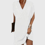 Adalyn - Women's V-Neck Tummy-Hiding Wrap Dress