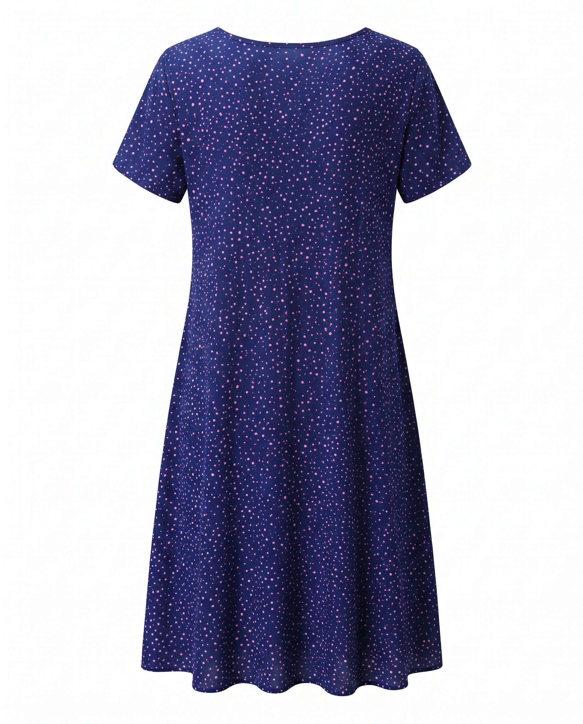 Adriana - Women's Polka Dot A-Line Midi Dress