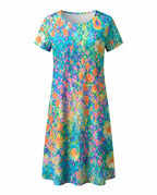 Adriana - Women's Polka Dot A-Line Midi Dress