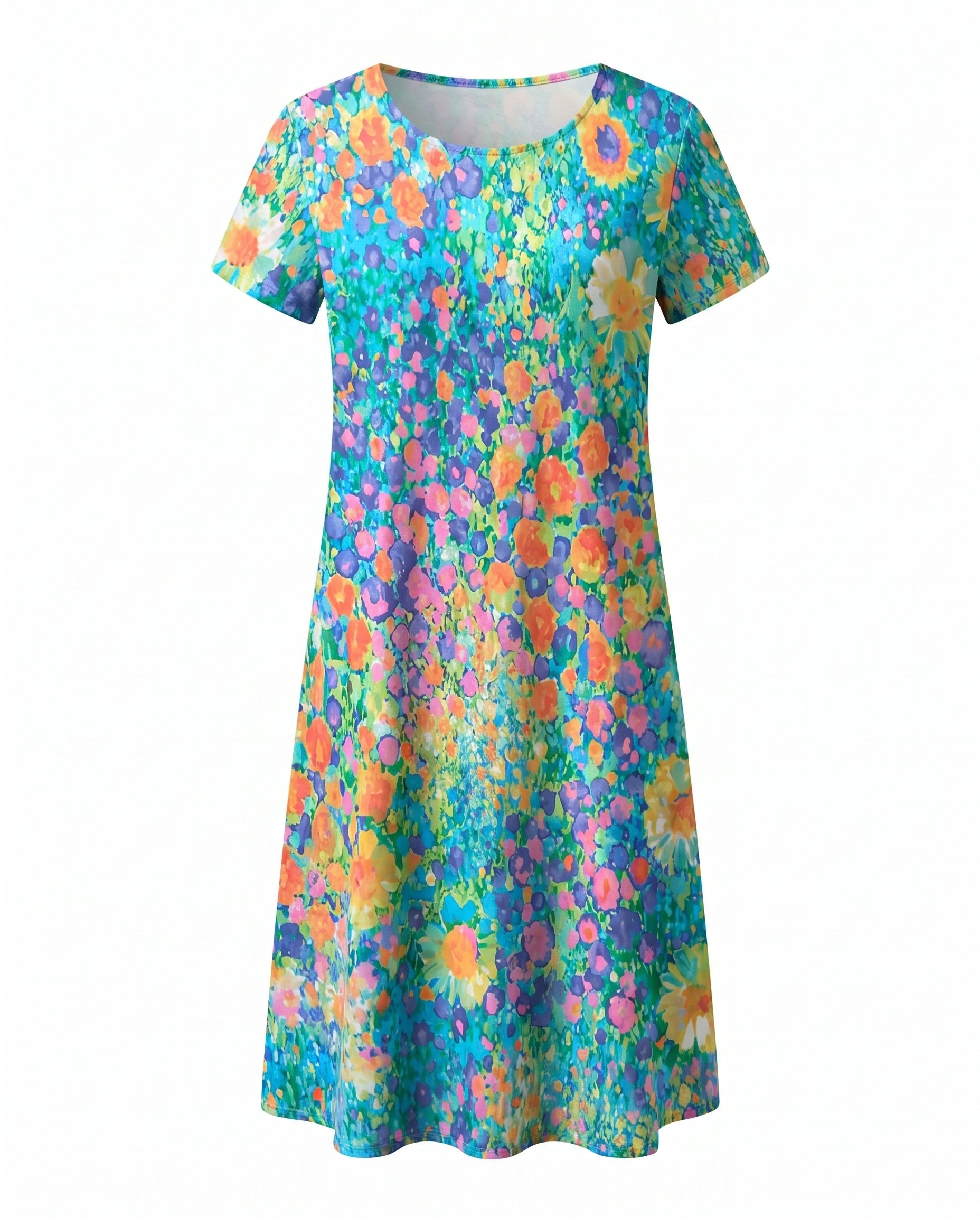 Adriana - Women's Polka Dot A-Line Midi Dress