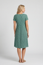 Adriana - Women's Polka Dot A-Line Midi Dress