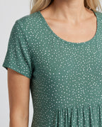 Adriana - Women's Polka Dot A-Line Midi Dress
