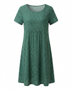 Adriana - Women's Polka Dot A-Line Midi Dress
