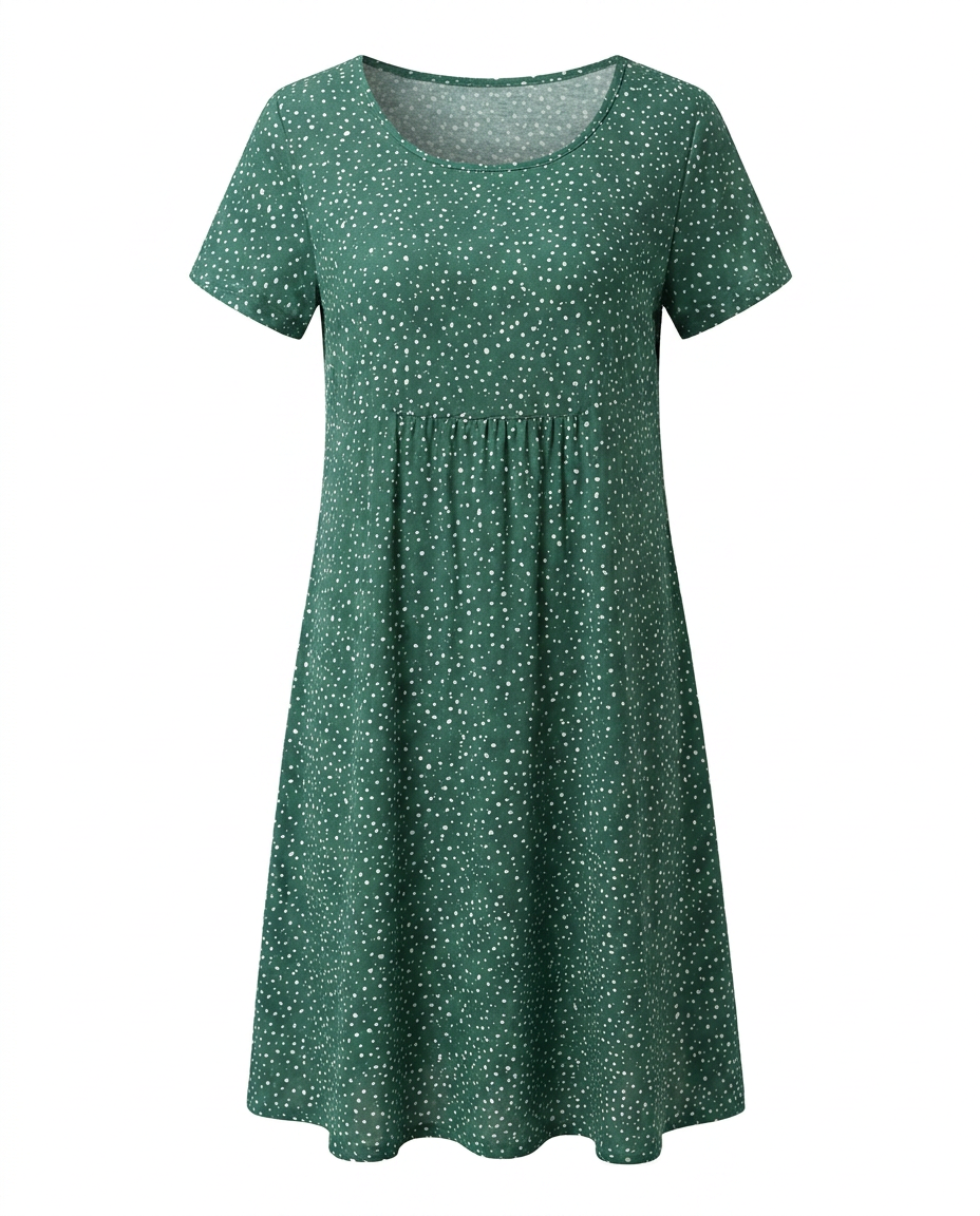 Adriana - Women's Polka Dot A-Line Midi Dress