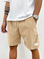 Archie - Men's Ribbed Drawstring Shorts