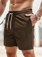 Archie - Men's Ribbed Drawstring Shorts