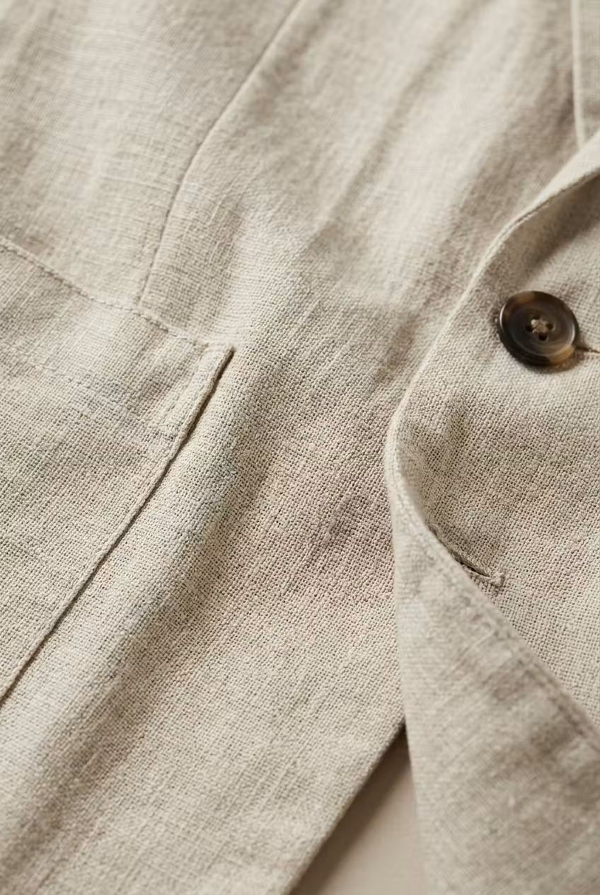 Blake - Men's Linen Blazer and Trouser Set