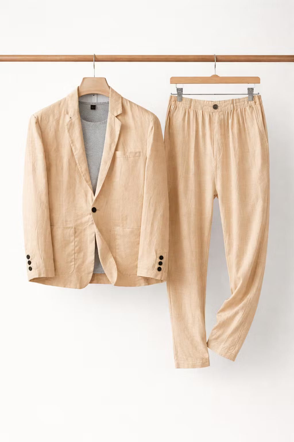 Blake - Men's Linen Blazer and Trouser Set