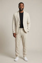 Blake - Men's Linen Blazer and Trouser Set