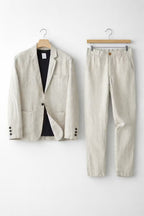 Blake - Men's Linen Blazer and Trouser Set