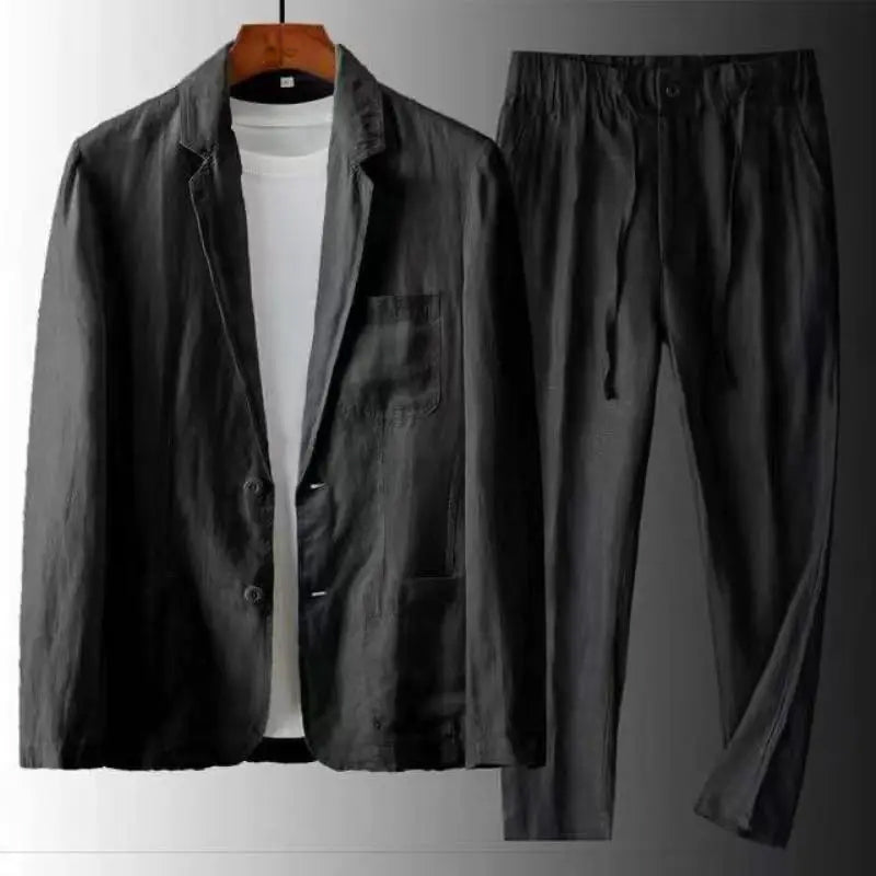 Bryson - Men's Linen Blend Two-Piece Set 3