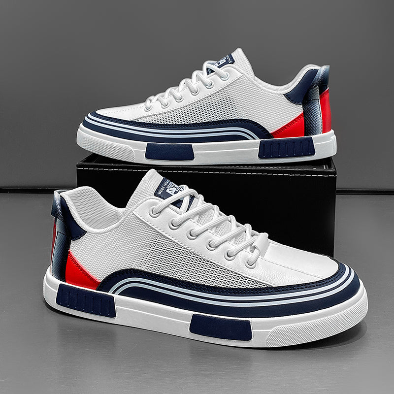 Calvin - Men's Mesh Panel Low-Top Sneakers 1