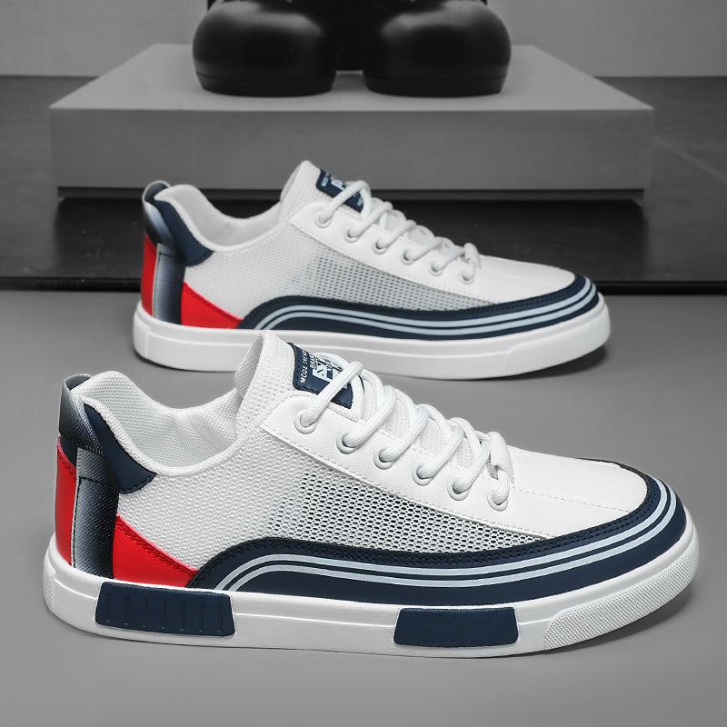 Calvin - Men's Mesh Panel Low-Top Sneakers 2