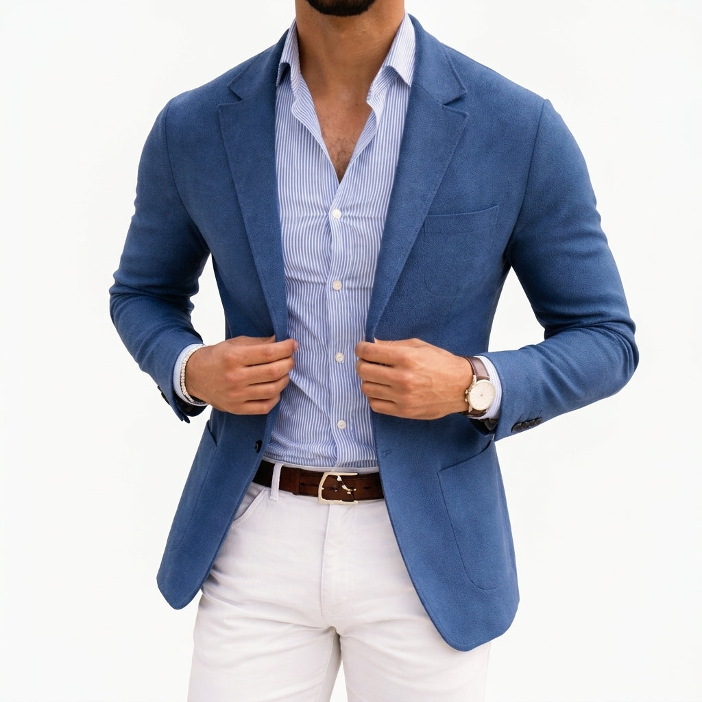 Casper - Men's Notch Lapel Knit Blazer