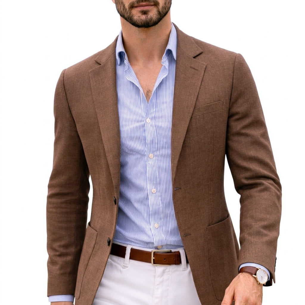 Casper - Men's Notch Lapel Knit Blazer