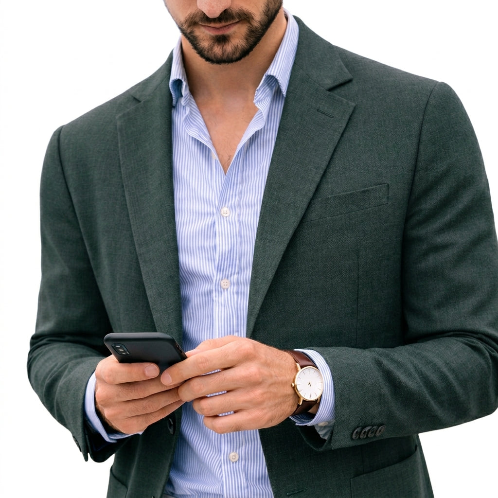 Casper - Men's Notch Lapel Knit Blazer