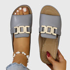 Cassandra - Women's Buckle Strap Open-Toe Sandals