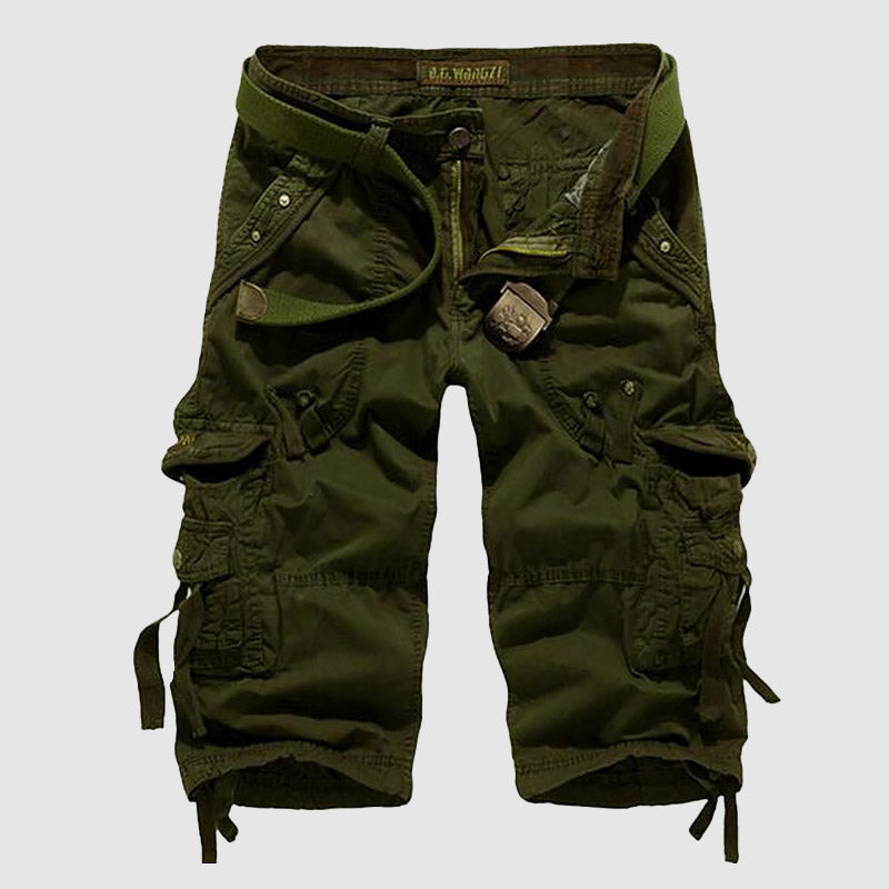 Damian - Men's Multi-Pocket Cotton Cargo Shorts 3