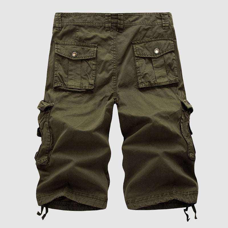 Damian - Men's Multi-Pocket Cotton Cargo Shorts 7