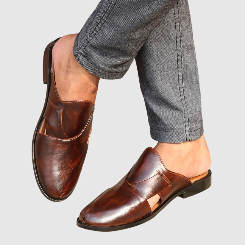 Diego - Men's Leather Almond-Toe Loafers 8