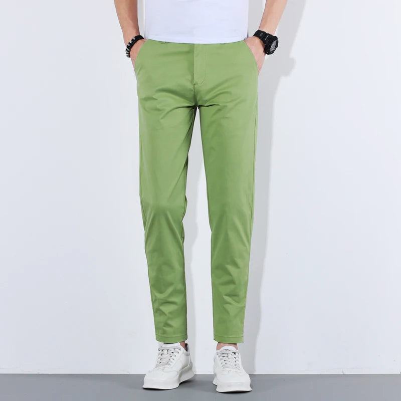 Dominic - Men's Slim Fit Cotton Chino Pants 2