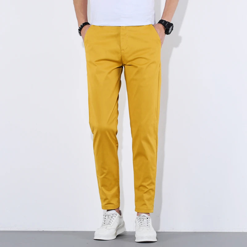 Dominic - Men's Slim Fit Cotton Chino Pants 5